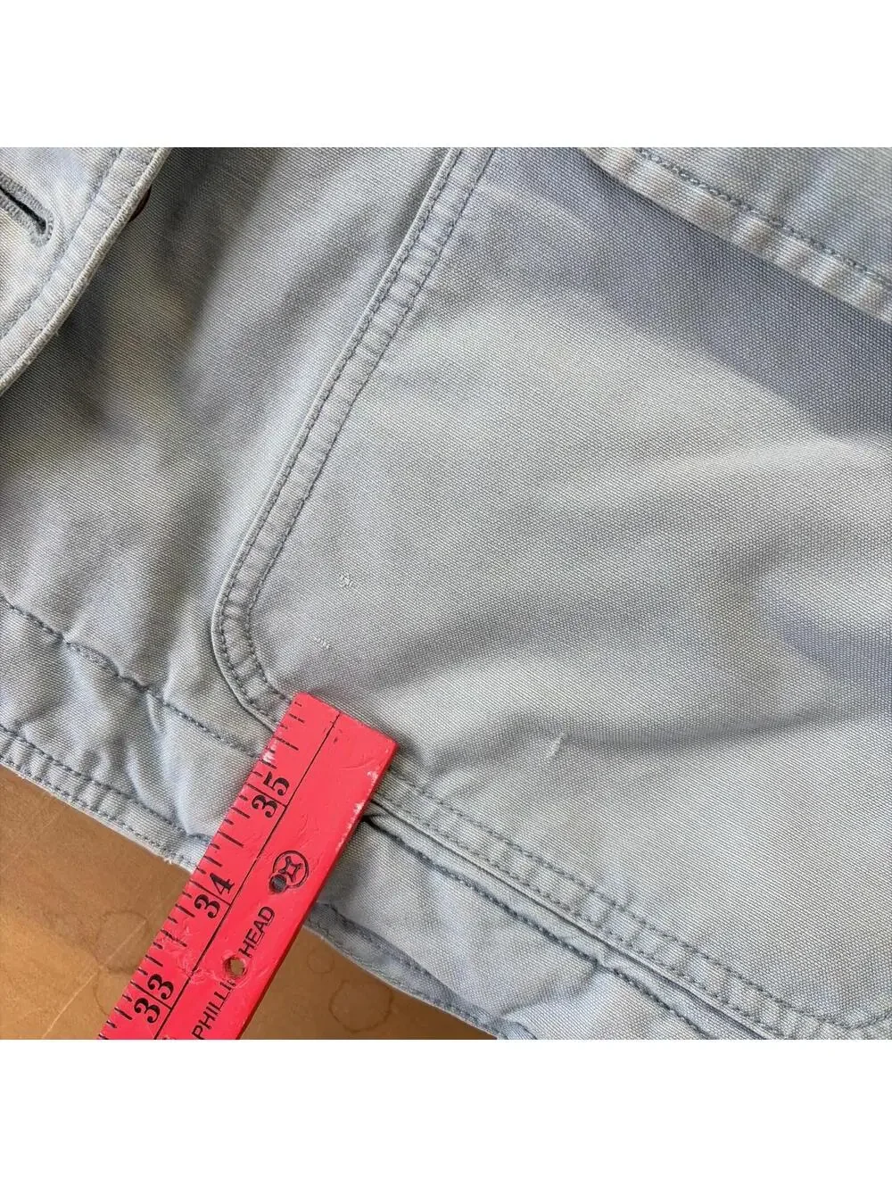 L.L.Bean Women’s Light Blue Insulated Chore Jacket Size L - Picture 7 of 9